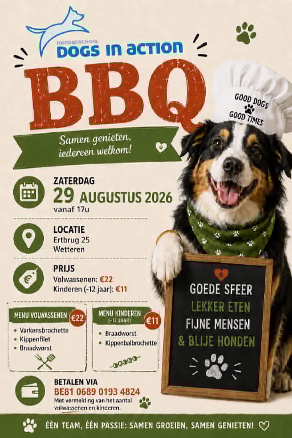 Affiche Club BBQ 29 augustus 2026